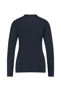 Stephana wrinkle top - dark blue
