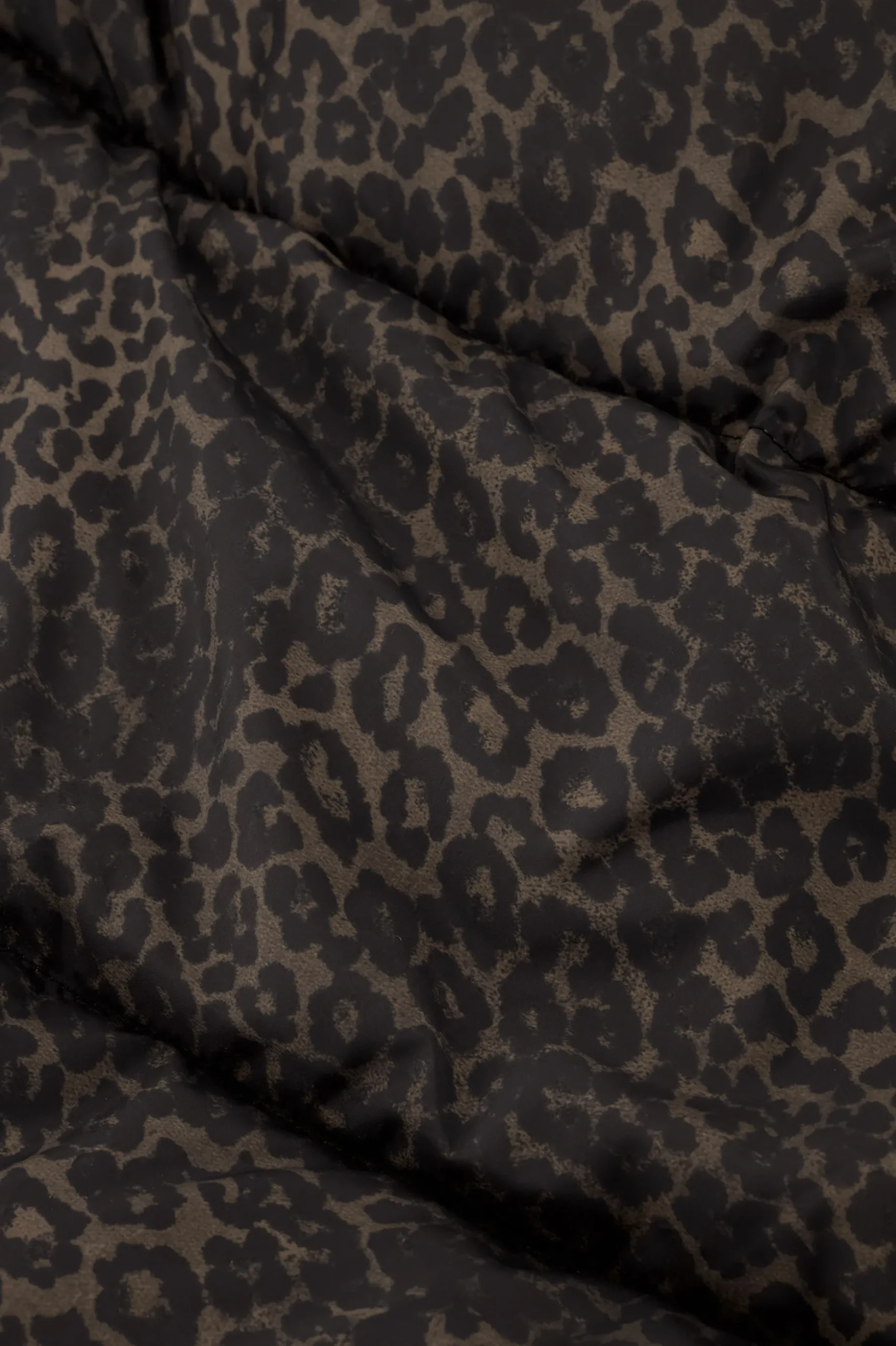 Tanner puffer leopard jacket - new army/black