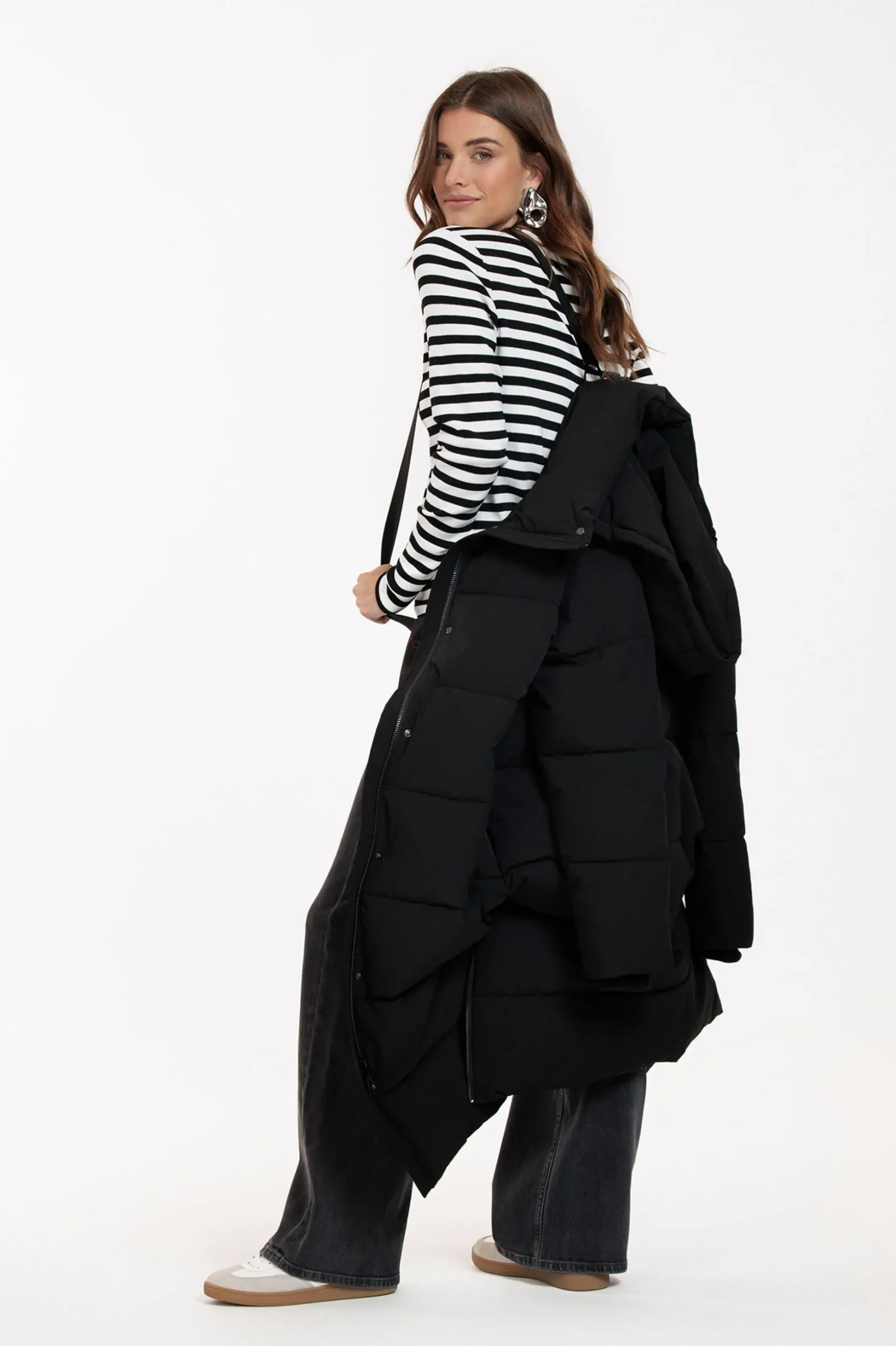 Tracey puffer coat - black