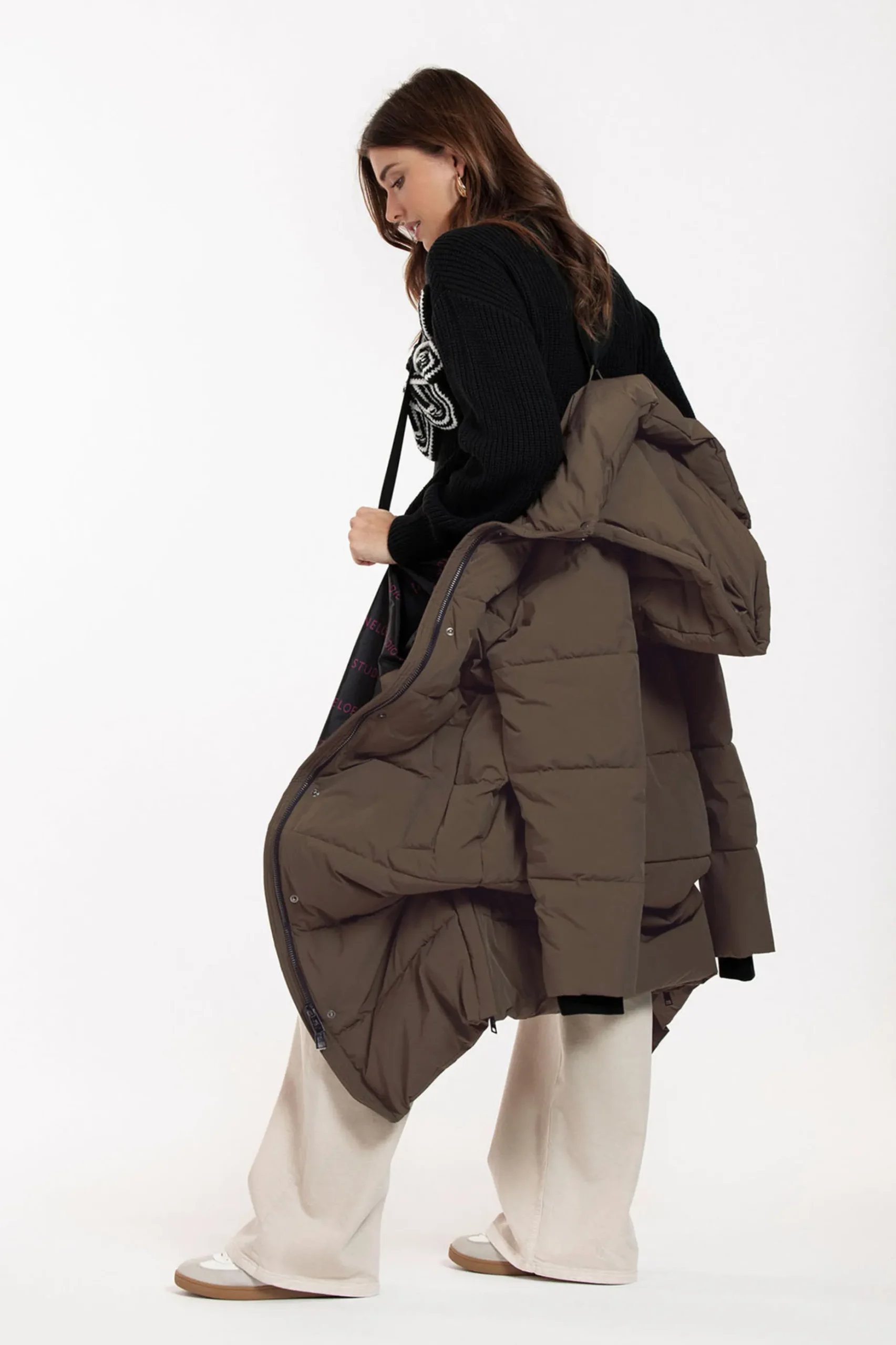 Tracey puffer coat - new army