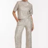 Tracey sequins trousers - gold
