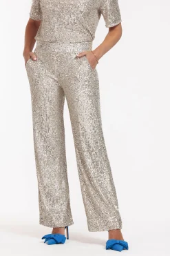Tracey sequins trousers - gold