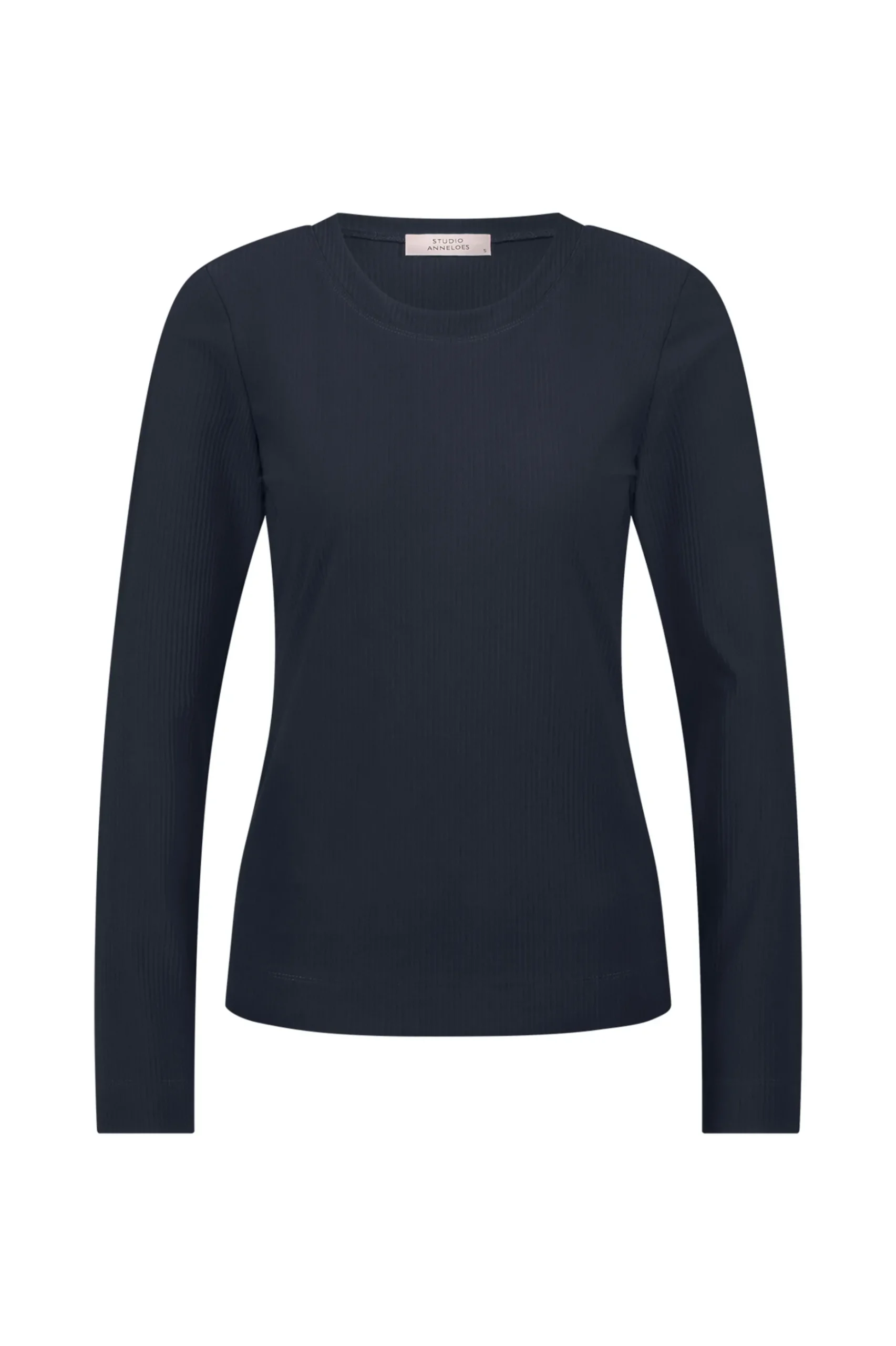 Travel rib Tee ls - dark blue