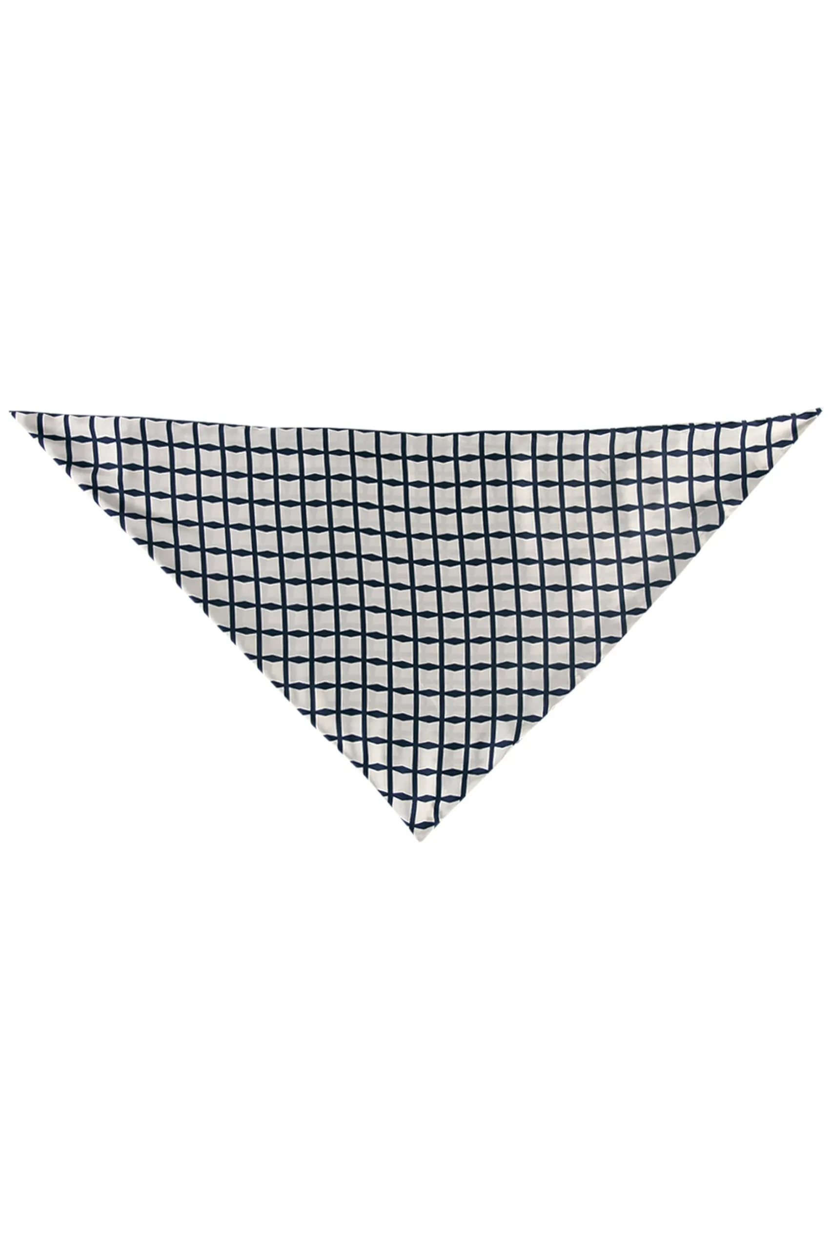Triangle squares scarf - kit/dark blue