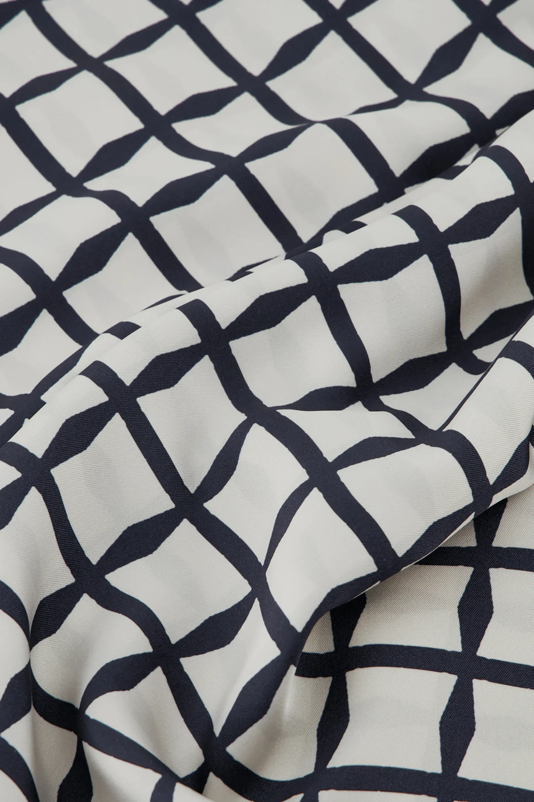 Triangle squares scarf - kit/dark blue