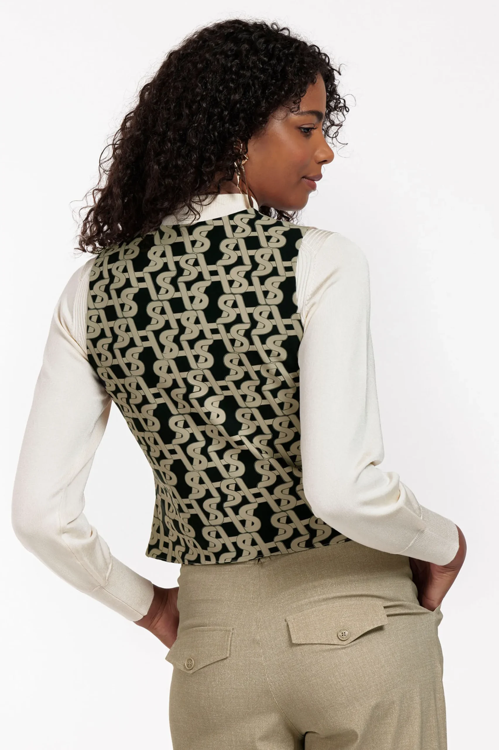 Trixi structure gilet - latte