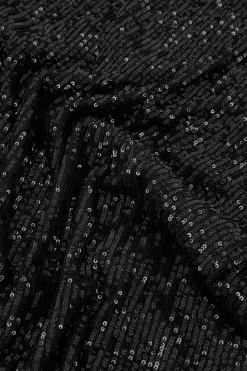 Victoria sequins top - black
