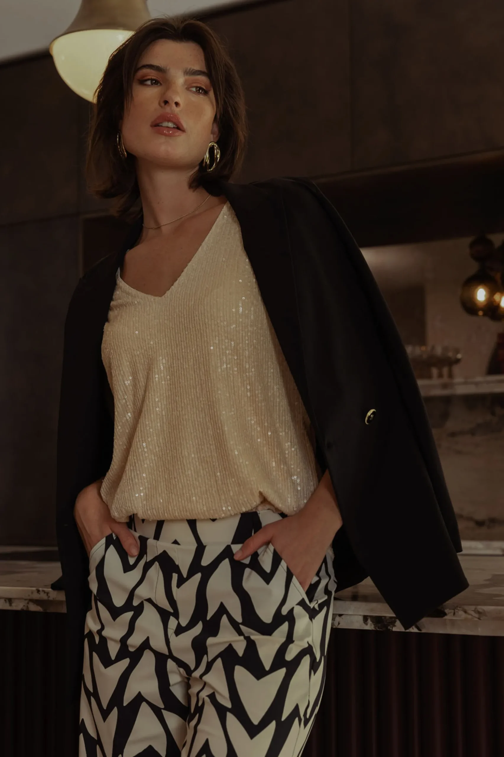 Victoria sequins top - kit