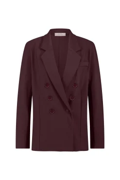 Violet bonded blazer - blackberry