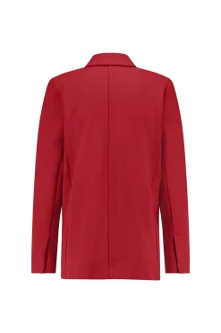 Violet bonded blazer - dark red