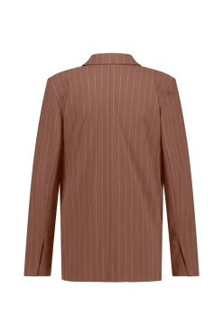 Violet pinstripe blazer - chocolate/kit