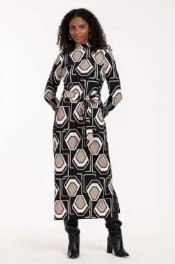Wendi graphic big dress - multi color
