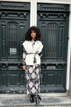 Wendi graphic big dress - multi color